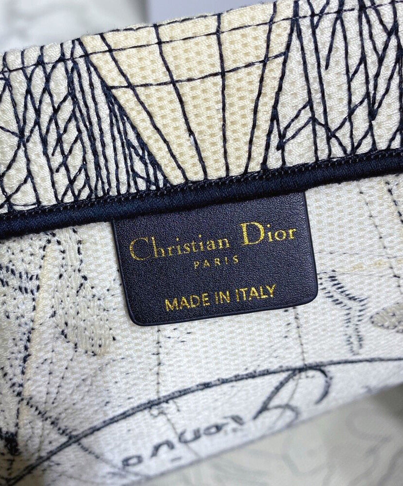 Christian Dior Multicolor Dior Around the World Embroidery Blue